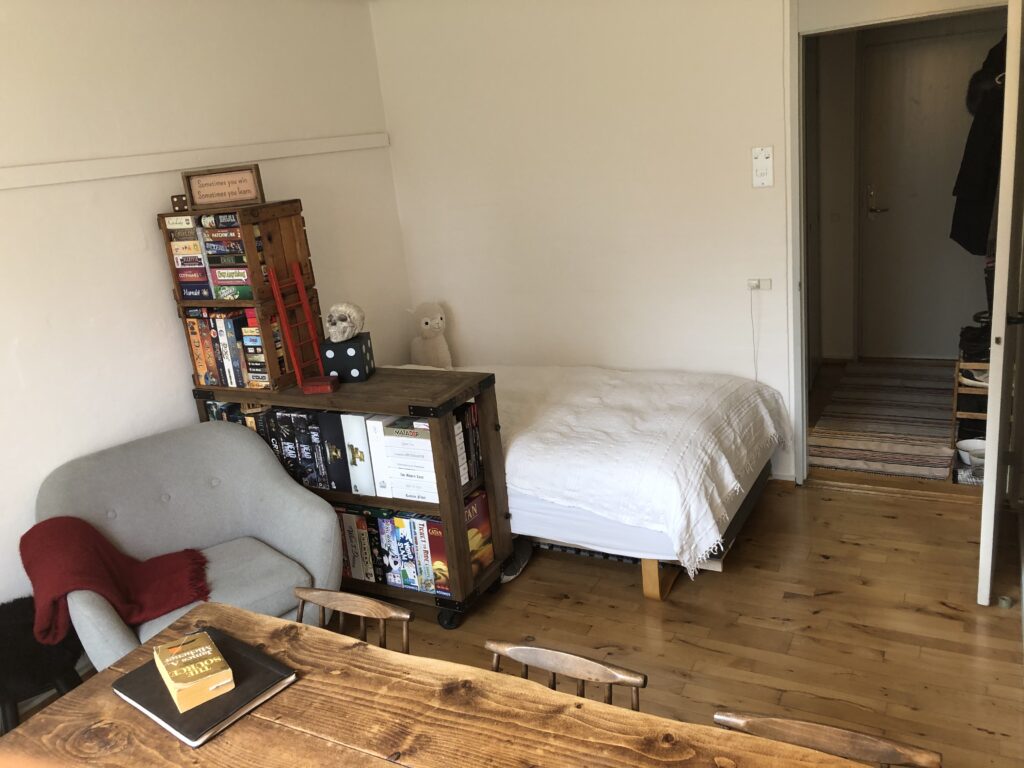 Almindeligt kollegieværelse på Nybrogård Kollegiet